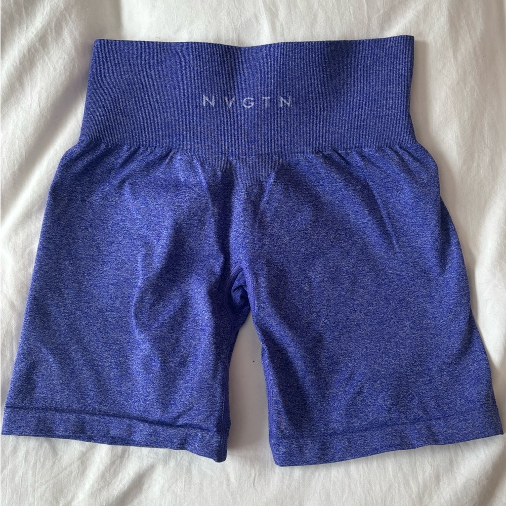 NVGTN Women's Heathered Blue Shorts XS